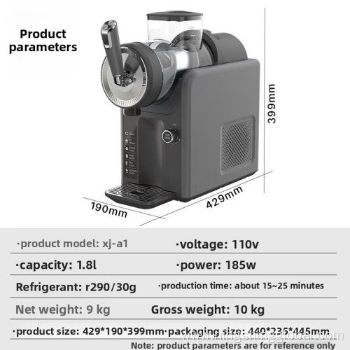Ice Cream Machine 1.9 Quart 180W Multifunctional Home Ice Maker